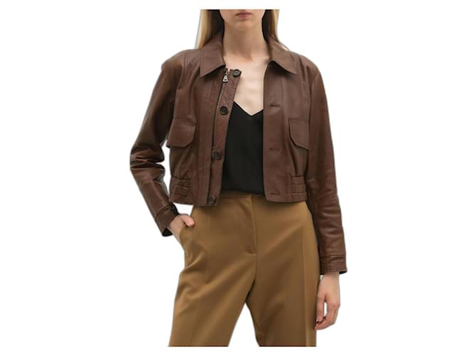 Prada leather jacket  ref.577758