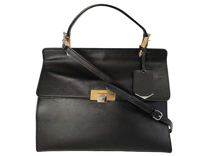 Balenciaga Dix briefcase bag 2Way Black Leather  ref.577824