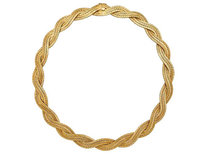 Colar Buccellati, trança de ouro amarelo.