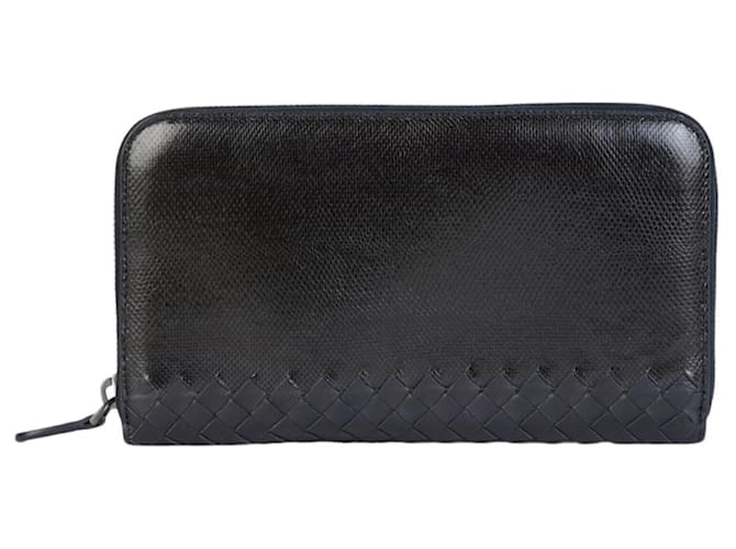 Bottega Veneta Intrecciato Leather Zip-Around Wallet  ref.577953