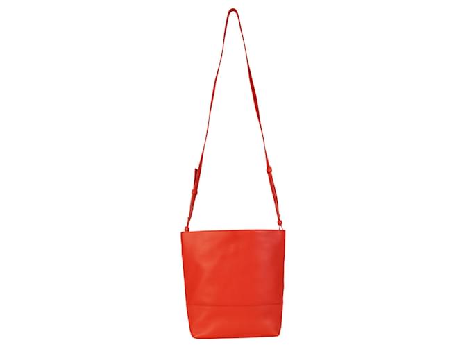 Bottega Veneta Leather Bucket Bag Red  ref.578027