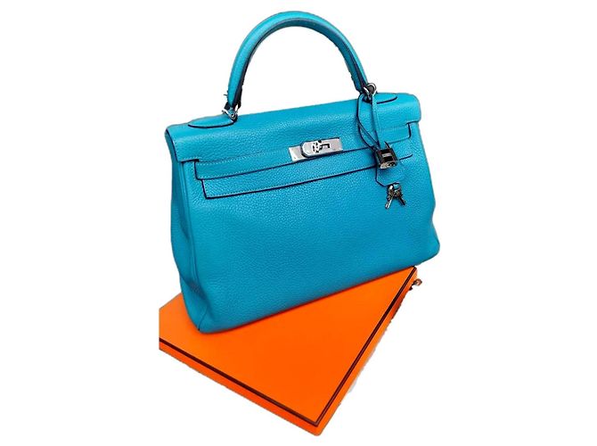 Kelly Hermès Borsa Hermes Blu