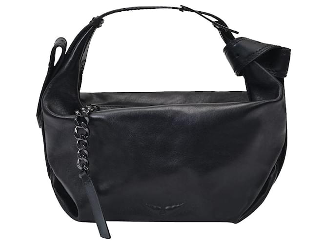 Die Cecilia Hobo Bag – Zadig & Voltaire – Schwarz – Leder Synthetisch Kunstleder  ref.578247