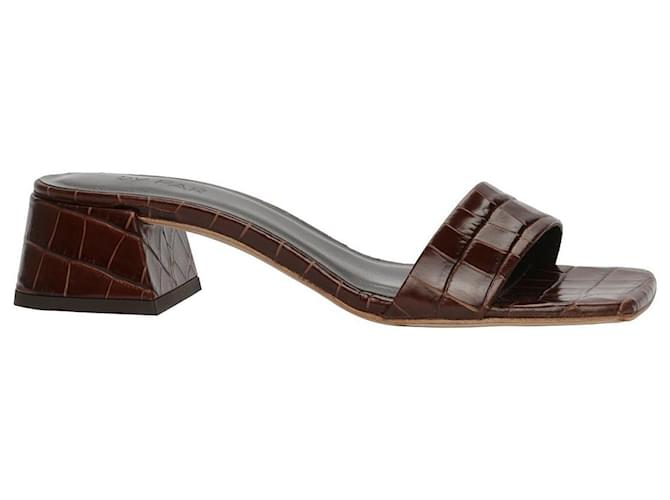 Autre Marque Courtney Sandals Brown Leather ref.578324 Joli Closet