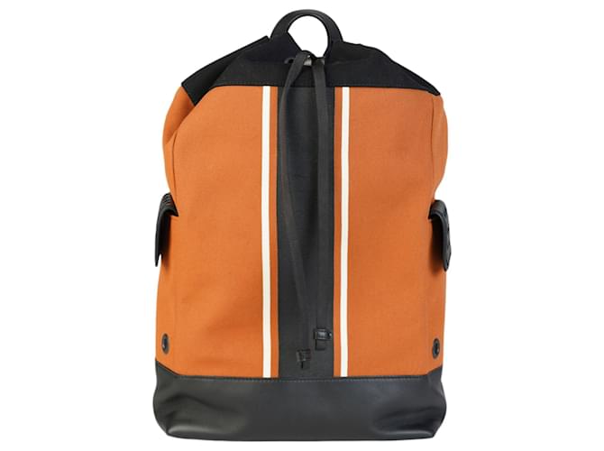 Mochila Bottega Veneta Mochila com cordão Laranja  ref.578488