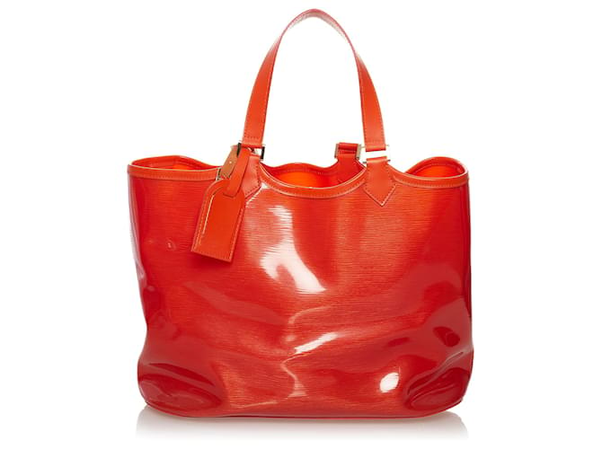 Louis Vuitton Orange Epi Plage Lagoon Leather Plastic Pony-style calfskin  ref.578546