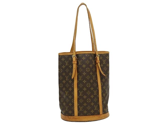 Louis Vuitton Bucket Brown Cloth  ref.578746