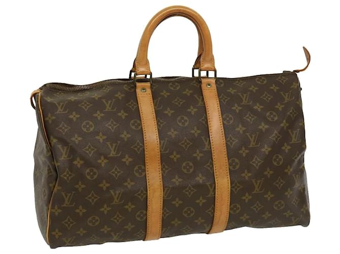 Louis Vuitton Keepall 45 Brown Cloth  ref.578993