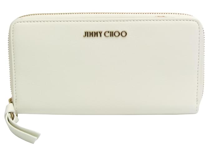 Jimmy Choo Hanni bi-fold Leather Wallet - Farfetch