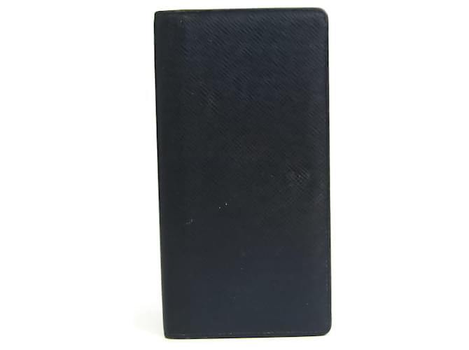 Louis Vuitton Portefeuille Brazza Leather Wallet (pre-owned) in Blue for  Men