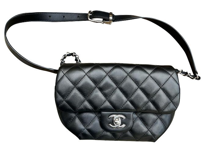 Chanel Uniform-Gürteltasche Schwarz
