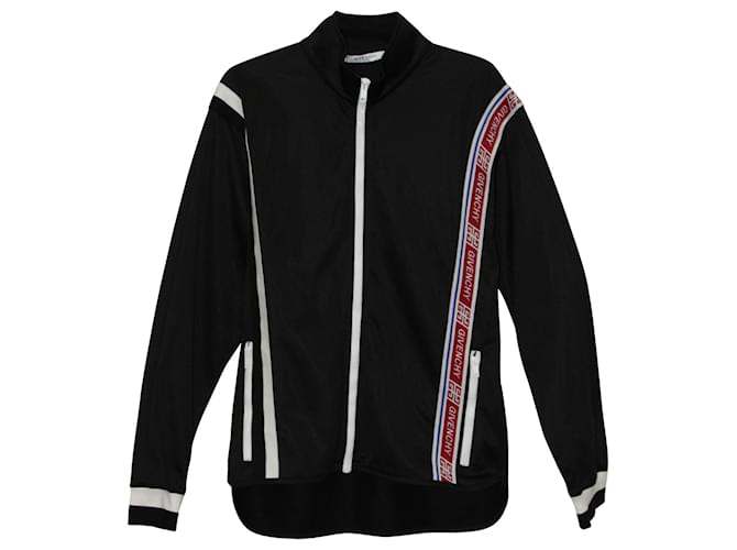 Givenchy Logo Tape New Hem Track Jacket in Black Polyester   ref.579364