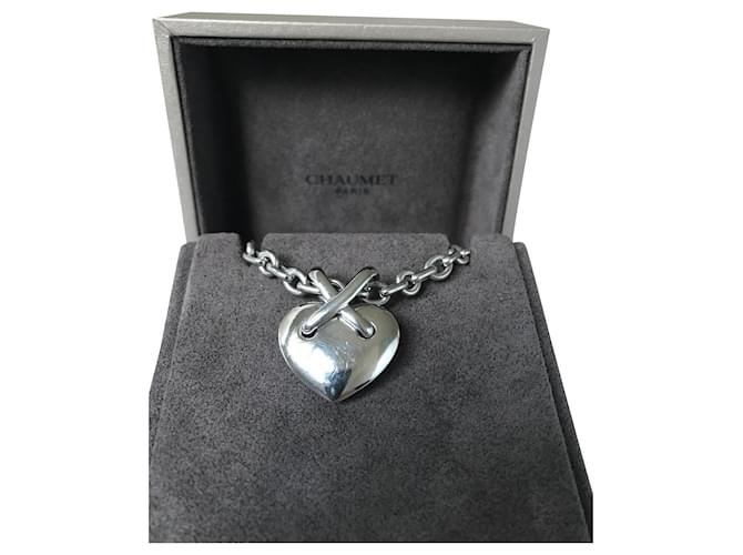 Chaumet Heart links and chain white gold large model  ref.579468