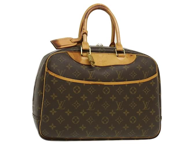 Authentic Louis Vuitton Monogram Deauville Hand Bag M47270 LV 3721E
