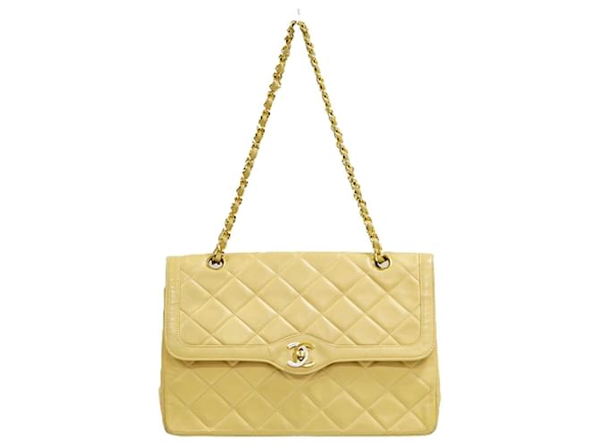 Chanel Timeless Beige Leather  ref.580128