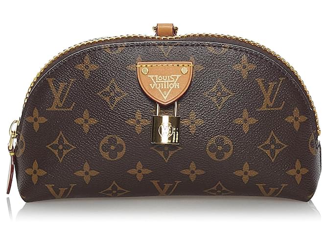 Louis Vuitton Brown Monogram Moon Pochette Leather Cloth ref