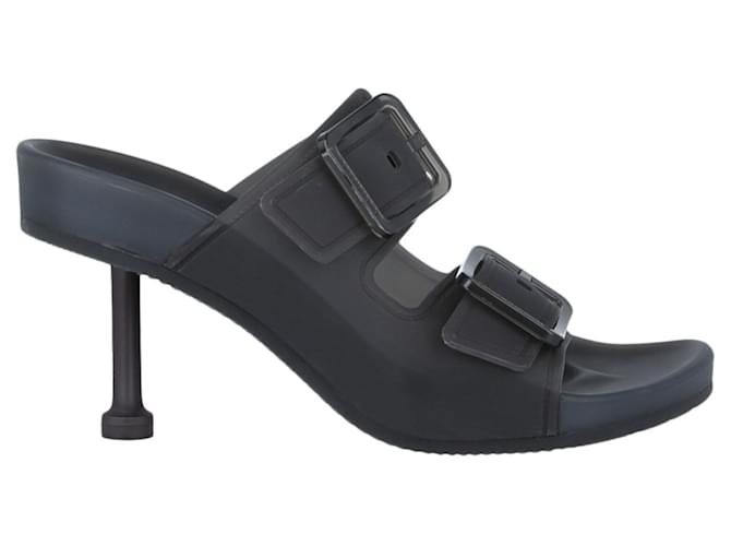 Balenciaga Mallorca Slide Heel Sandals Black  ref.580653