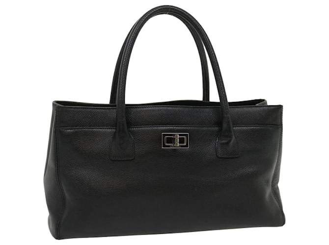 Chanel 2.55 Executive Tote Bag Caviar Skin Black CC Auth cl048  ref.580892