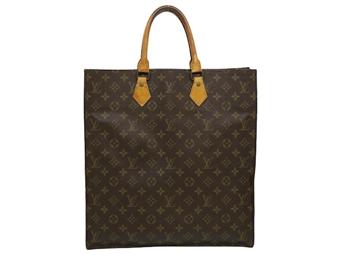 Louis Vuitton Monogram Sac Plat Hand Bag M51140 Lv