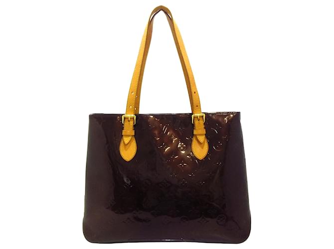 Brentwood patent leather tote Louis Vuitton Purple in Patent