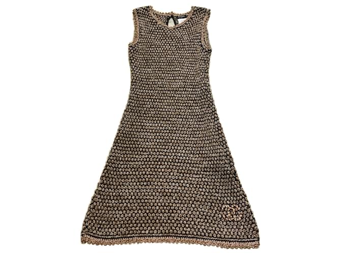 Chanel Kleid Mehrfarben Nylon Strahl  ref.581503