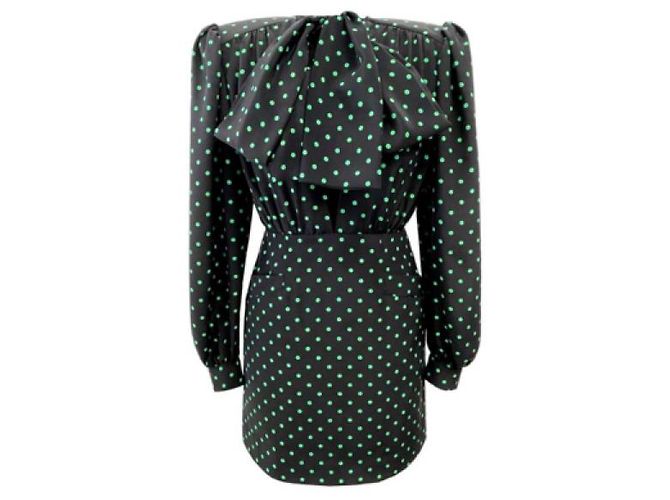 Daniele Carlotta Schwarzes Kleid Dunkelgrün