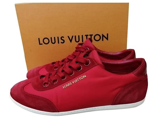 Louis Vuitton, Shoes, Women Pink And Red Louis Vuitton Sneakers