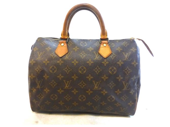 Louis Vuitton Speedy 30 monogramma Marrone Pelle