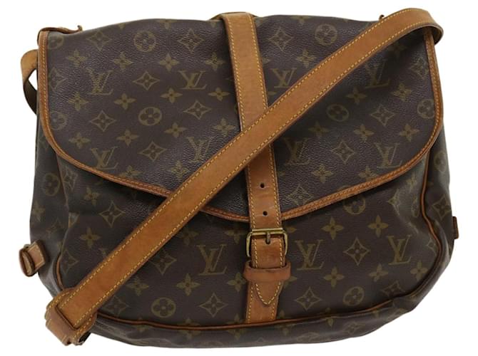 Louis Vuitton Monogram Saumur 35 Shoulder Bag M42254 LV Auth 29591 Cloth  ref.582317