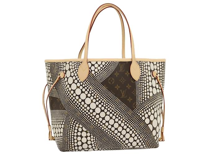 LOUIS VUITTON Monogram Dot Infinity Neverfull MM Tote Bag M40685 Auth LV 29003 Toile Blanc Monogramme  ref.582328