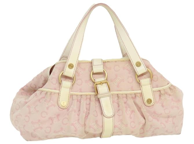 Céline CELINE C Macadam Canvas Hand Bag Pink Auth th2536  ref.582728