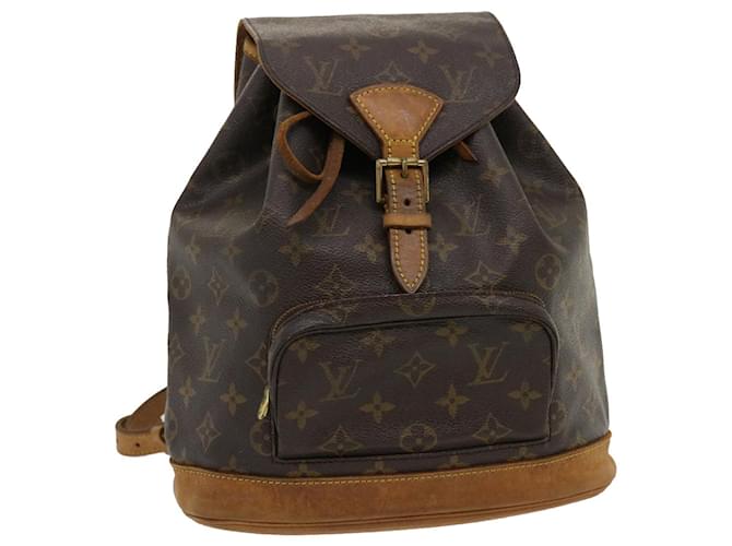 LOUIS VUITTON Monogram Montsouris MM Backpack M51136 LV Auth tp181