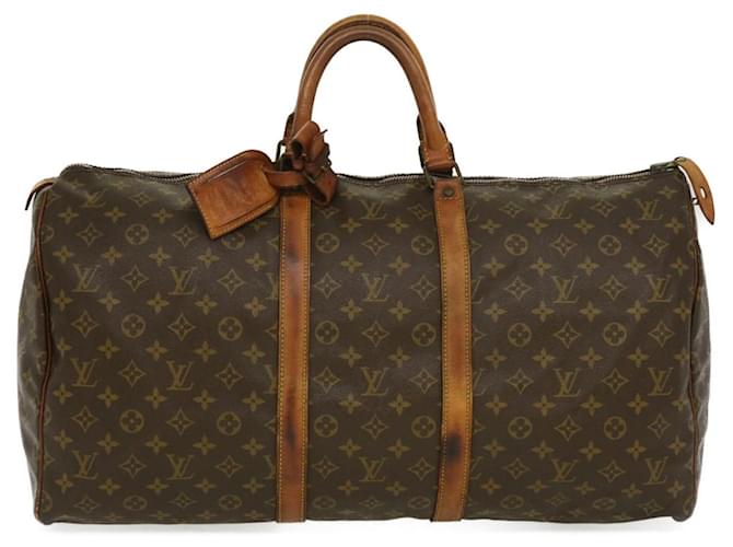 Louis Vuitton Monogram Keepall 55 Boston Bag Vintage M41424 LV Auth th2647 Cloth  ref.583116
