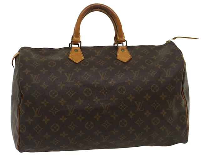 Louis Vuitton Monogram Speedy 40 Hand Bag M41522 LV Auth ni315 Cloth  ref.583311