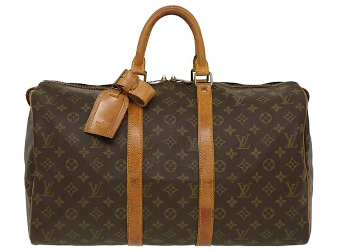 Louis Vuitton Keepall 45 Brown Cloth  ref.583438
