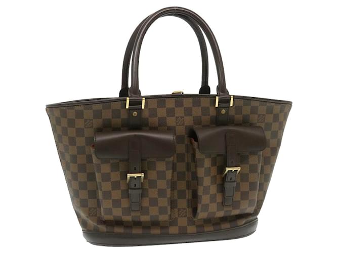 LOUIS VUITTON Damier Ebene Manosque GM Tote Bag N51120 LV Auth hs955  ref.583476