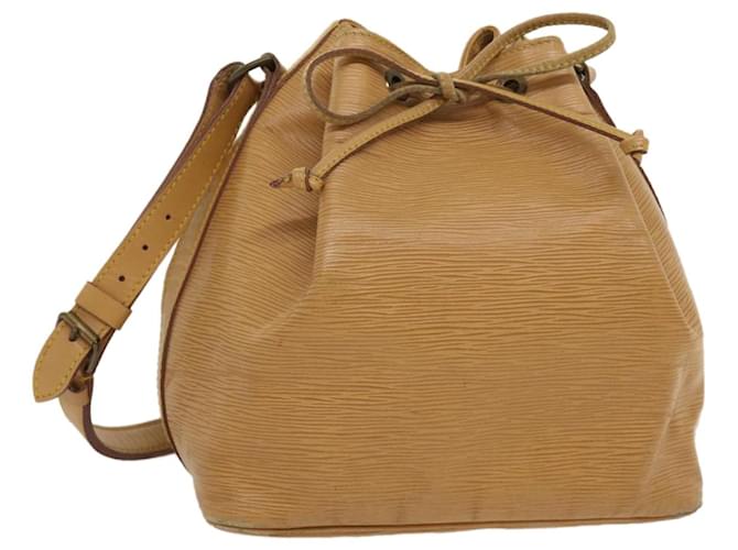 LOUIS VUITTON Epi Petit Noe Shoulder Bag Vintage Beige M44106 LV Auth bs1124 Leather  ref.583529