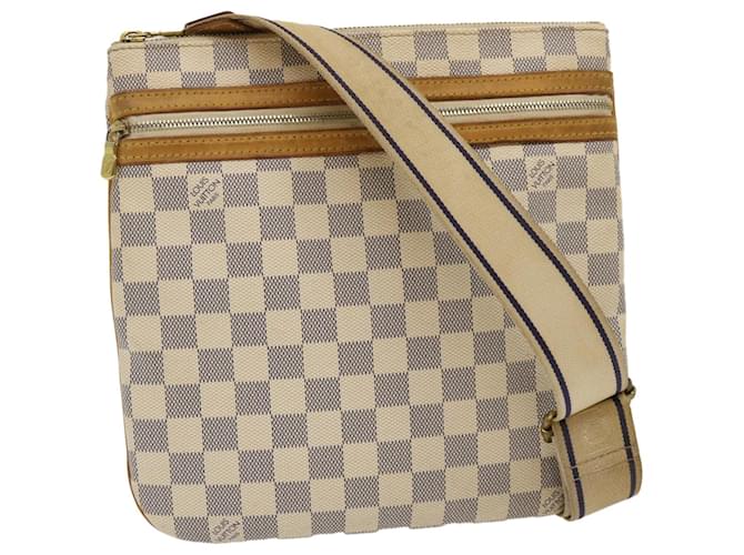 Louis Vuitton Damier Azur Pochette Bosphore Crossbody Bag Leather