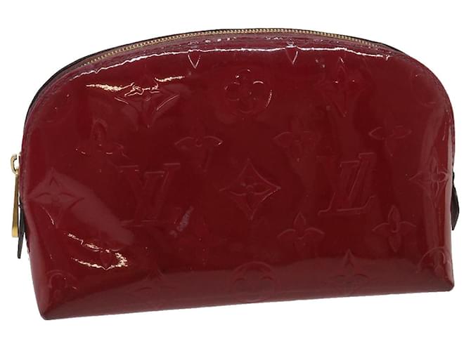 LOUIS VUITTON Vernis Pochette Cosmetic Pouch Rose Indian M90009 LV Auth rz216 Patent leather  ref.584005