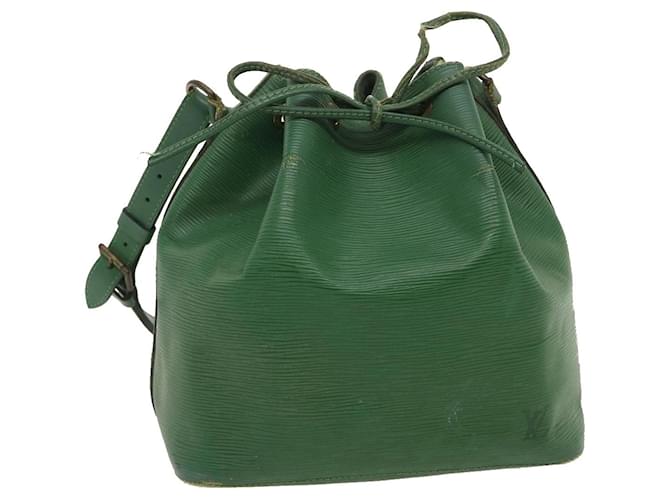LOUIS VUITTON Epi Petit Noe Shoulder Bag Green M44104 LV Auth pt1284 Leather  ref.584032