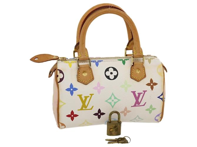 Louis Vuitton, Bags, Speedy 3 White Multicolor