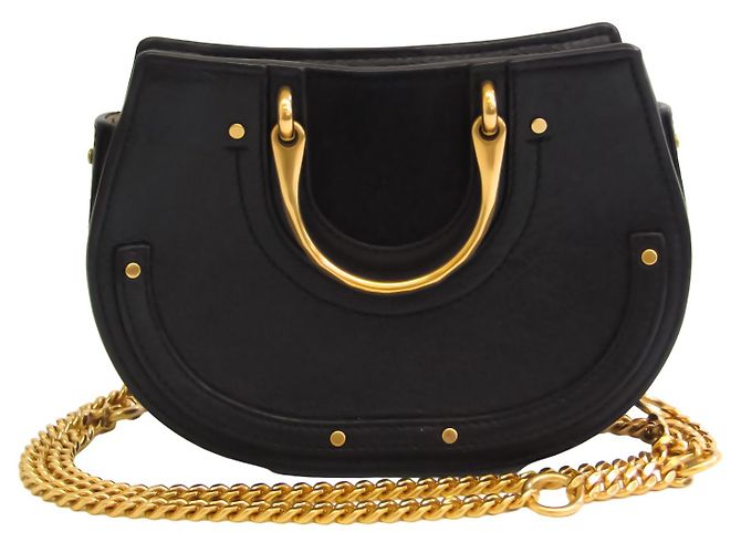 Chloé Pixie Preto Couro