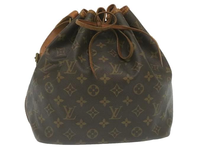 LOUIS VUITTON Monogram Petit Noe Shoulder Bag M42226 LV Auth 28502 Cloth  ref.584090