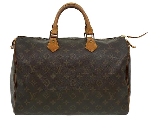Louis Vuitton Monogram Speedy 35 Hand Bag M41524 LV Auth rz356 Cloth  ref.584614