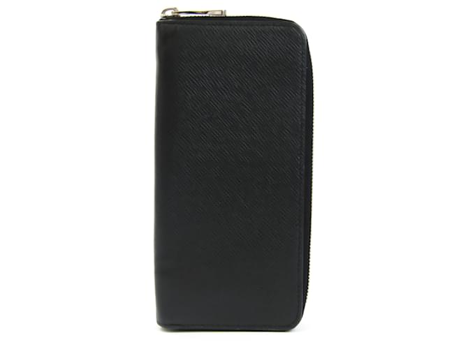 Louis Vuitton Zippy Wallet Vertical Black Leather  ref.584723