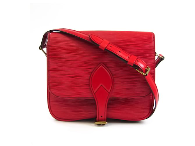 Louis Vuitton Cartouchiere Red Leather  ref.584790