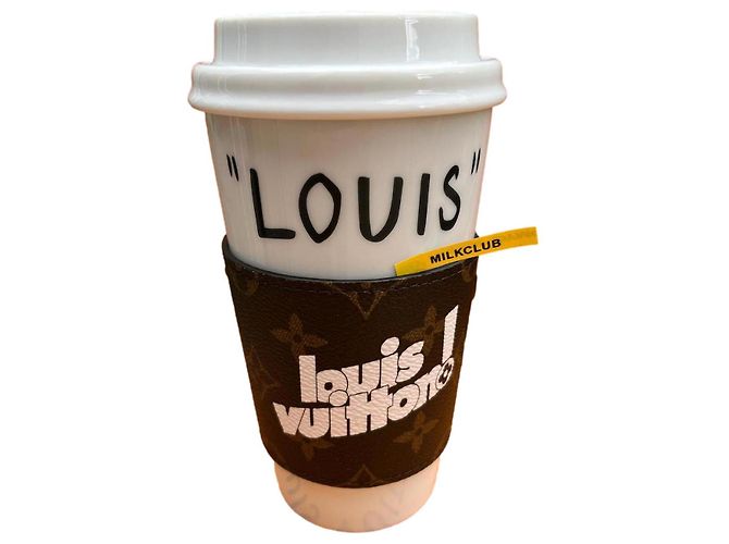 Louis Vuitton Louis Monogramme Porcelain Mug White