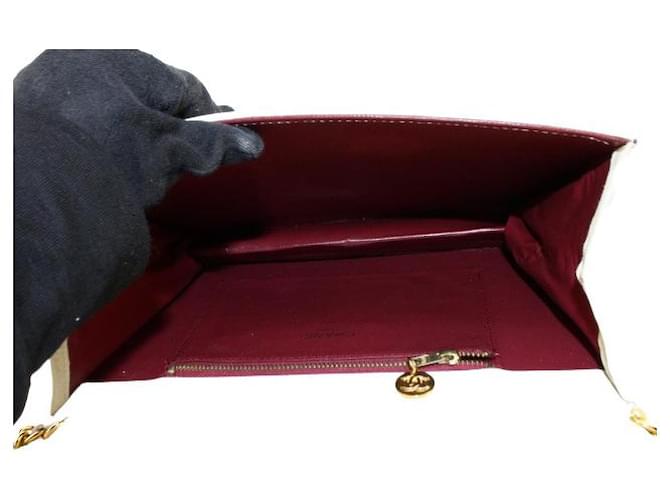 Bolsa de aba Chanel Vermelho Metal  ref.582036