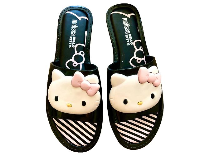 Melissa Sandals Black White