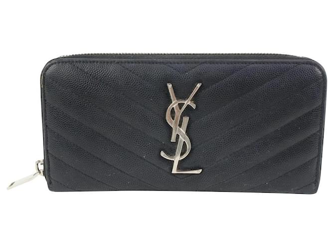 Women's Quilted Zip-around Wallet by Saint Laurent